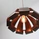Vintage Italian Copper Colour Pendant Lamp, 70s