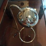 Lampe minimaliste eyeball chromé Italie space age