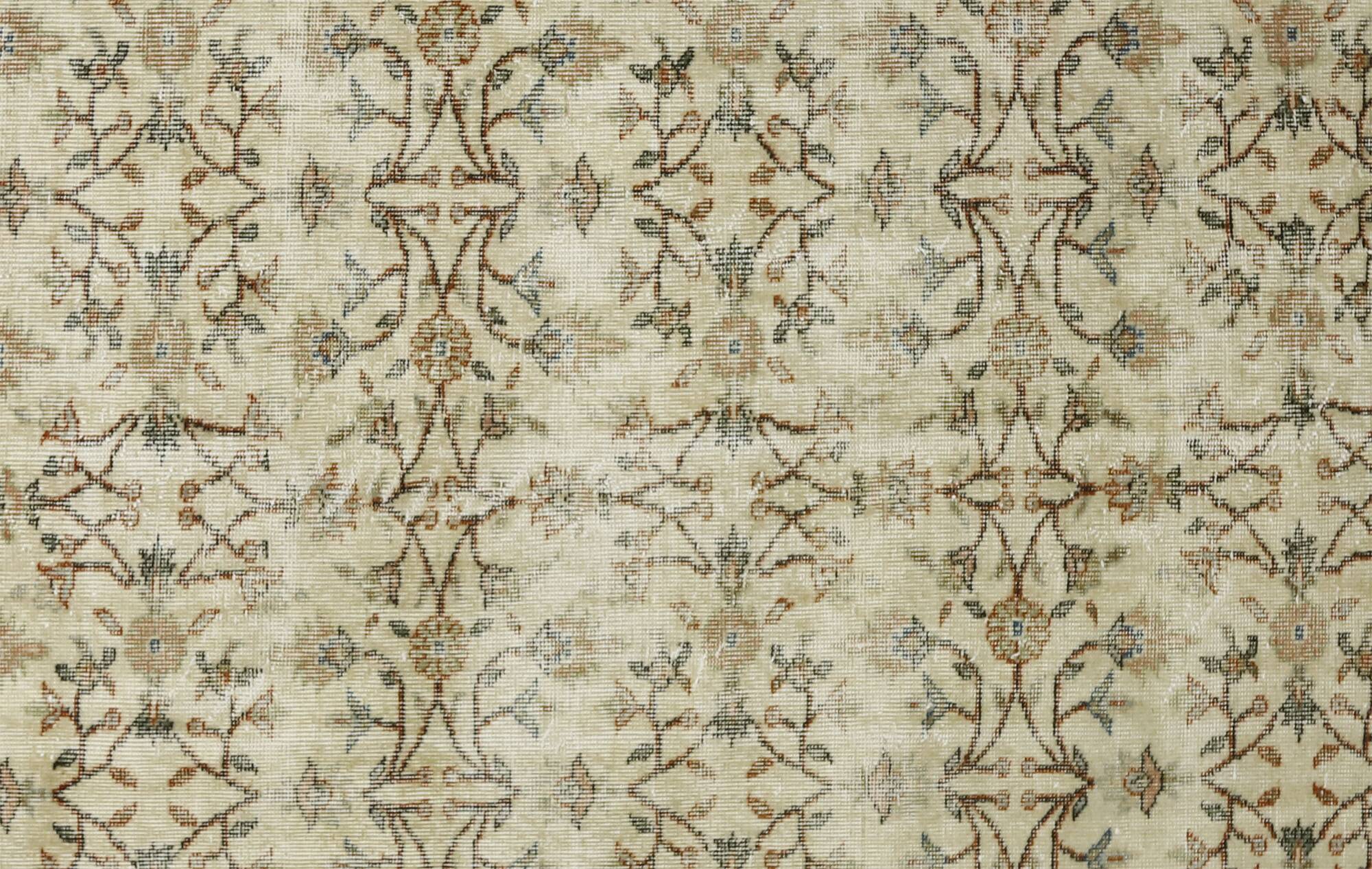 Turkish Anatolian Handmade Vintage Area Rug 293 cm x 184 cm