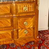 Transition Style Inlaid Chest of Drawers