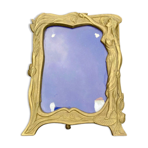 Cadre photo en bronze art nouveau