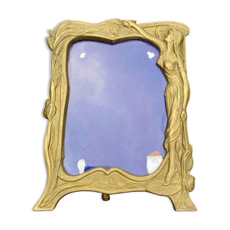 Art Nouveau bronze photo frame N°2