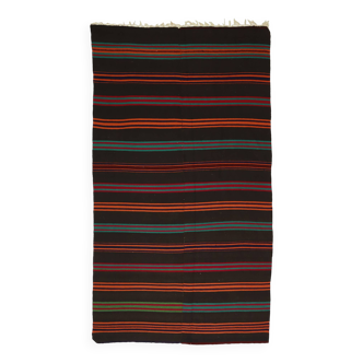 Tapis Kilim turc anatolien fait main vintage 268 cm x 152 cm