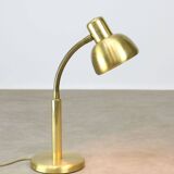 Lampe de table vintage italienne à col de cygne en laiton
