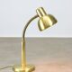 Vintage Italian Brass Gooseneck Table Lamp