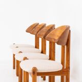 Ensemble de 4 chaises en pin par Vamdrup Stolefabrik