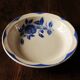 Hollow round dish corsica digoin sarreguemines blue art deco
