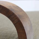 1930s Pair of Art Deco Armchairs in Walnut Finish, Czechoslovakia