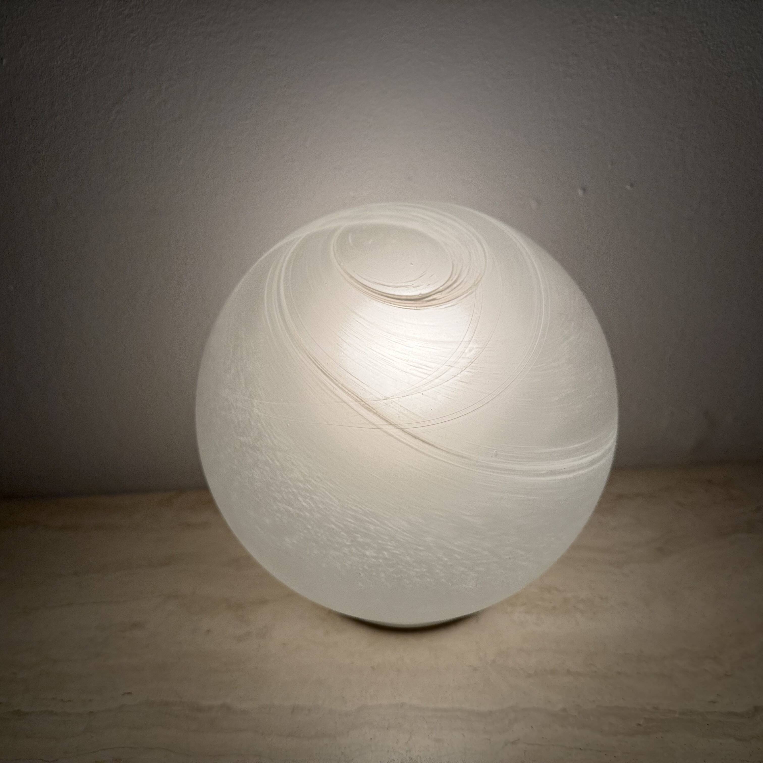 Vintage Wofi leuchten glass table lamp Mars