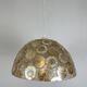 Vintage mother-of-pearl and resin pendant light, 1970s