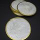 Set of 6 mother-of-pearl coasters