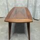 Wood and glass coffee table