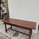 19th century solid walnut Burgundy farmhouse table with two drawers - 1m82
