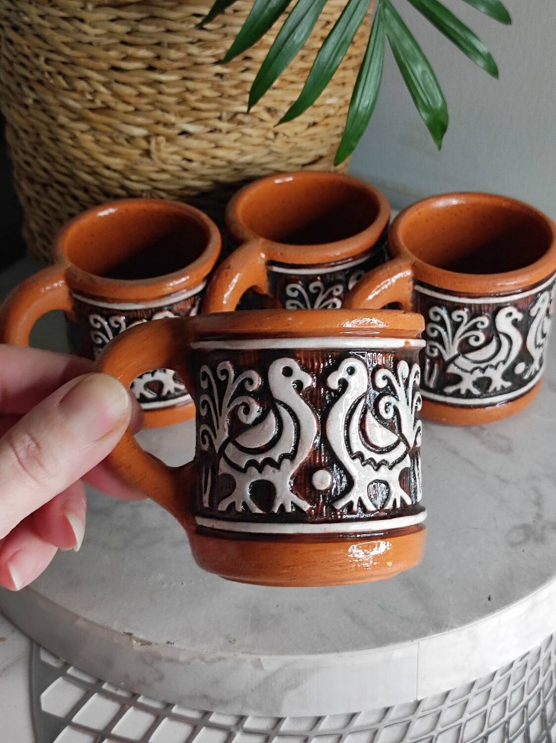 Terracotta cups