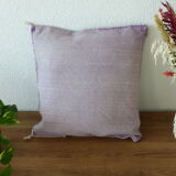 Vintage purple Berber cushion made of cactus silk