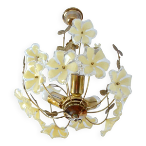 Lustre fleurs vintage