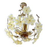Vintage 1960s flower chandelier