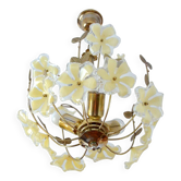 Vintage 1960s flower chandelier
