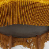 Velvet toad armchair