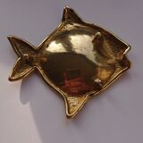 Fish brass trinket bowl