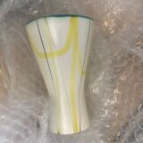 Roger Capron signed horn-shaped vase