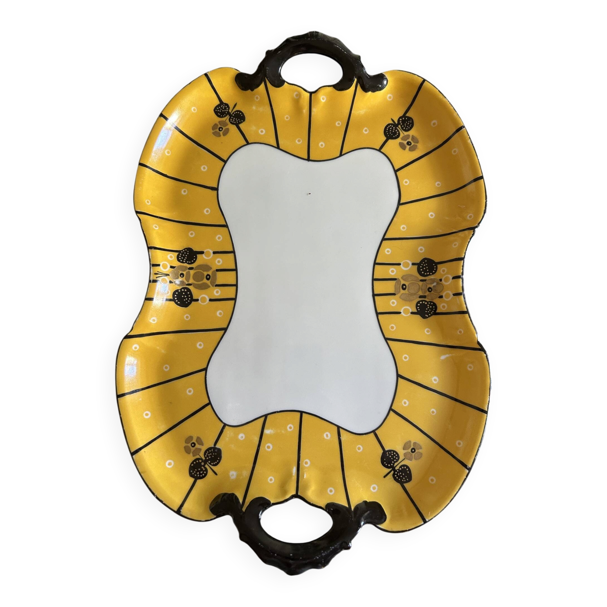 Art Deco porcelain dish Touze Lemaître Blancher