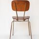 Chaise vintage en bois et métal