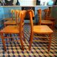 Set 6 chaises de bistrot 1950