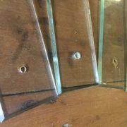 Set of 4 GM beveled glass cleaning plates