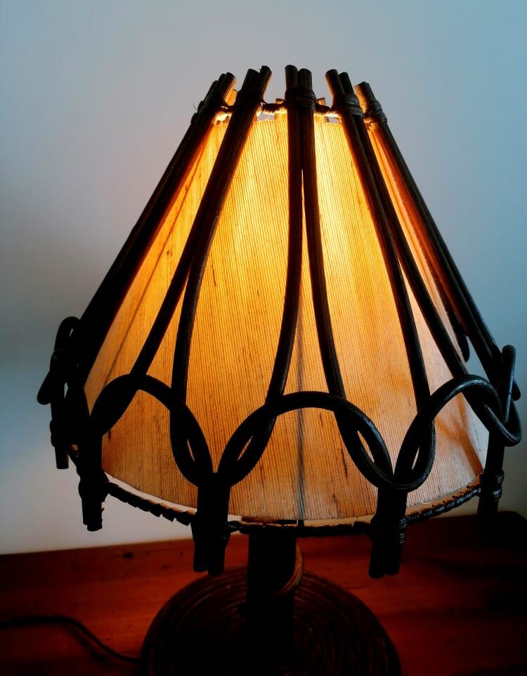 Rattan lamp, 1960