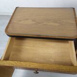 Pair of vintage oak bedside tables