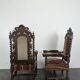 Paire de fauteuil de style Louis XIII style château