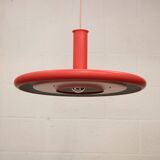 Pink Fog & Morup Optima vintage pendant lamp: Hans Due design, Denmark 1970