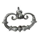 Old silver-plated metal furniture handle