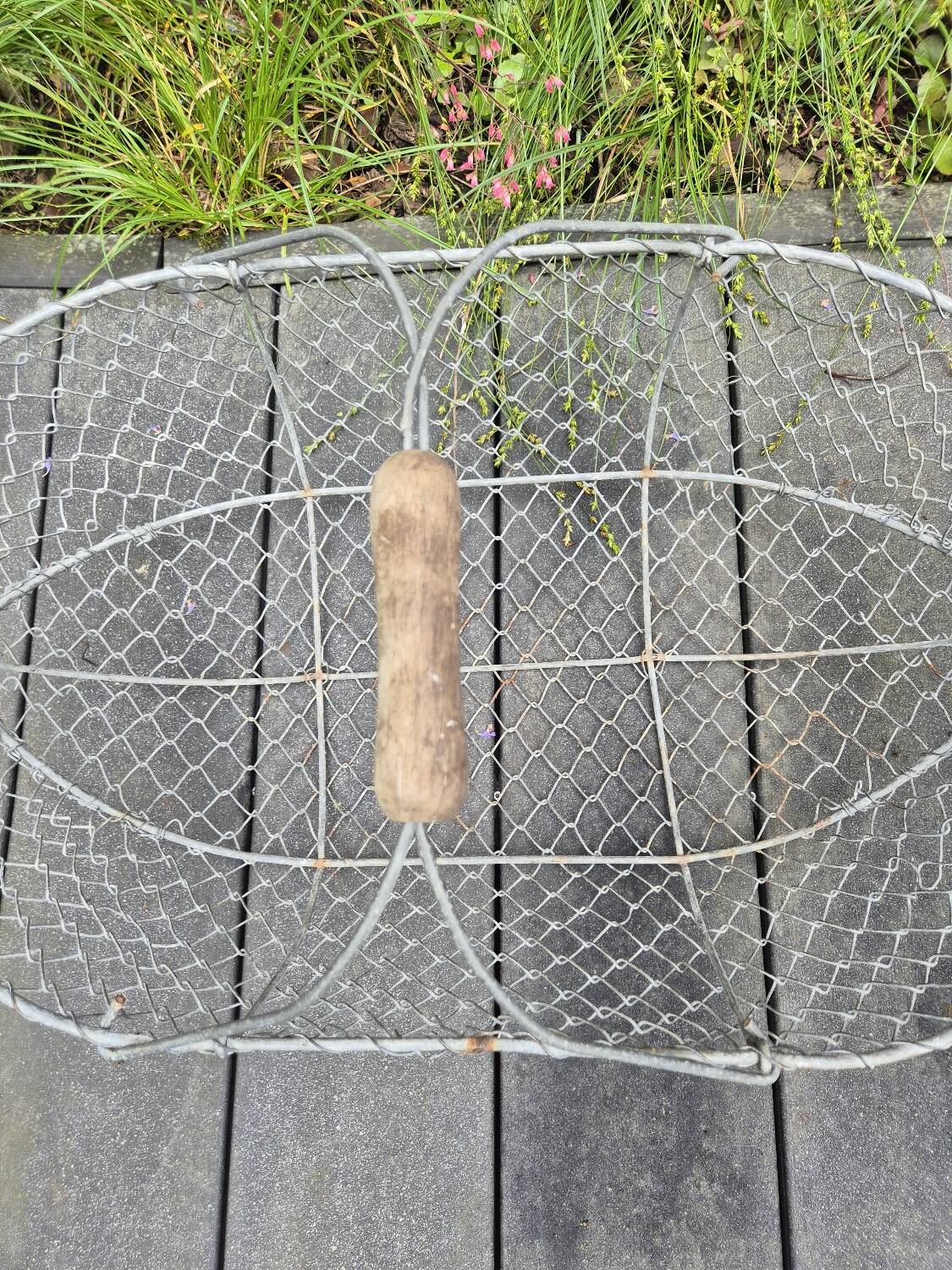 Old metal basket