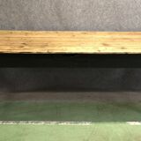 Farm table early twentieth, black matt base