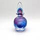 Murano Sommerso Perfume Bottle Signed with Polished Glass Faces 19cm