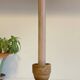 Geometric Hand CANDLE HOLDER Stoneware VINTAGE France