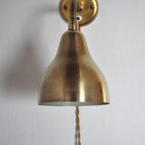 Danish Modern Brass Wall Lamp in the Style of Vilhelm Lauritzen, 1960s