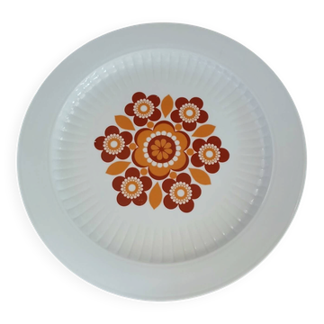 Plat ancien aux motifs années 70