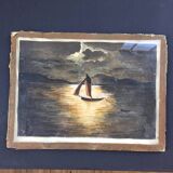 Peinture encadrée aquarelle