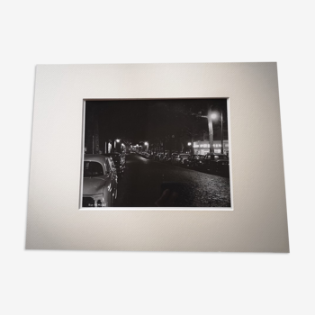 Photographie 18x24cm - Tirage argentique noir et blanc ancien - Rue Rémusat - Années 1950-1960