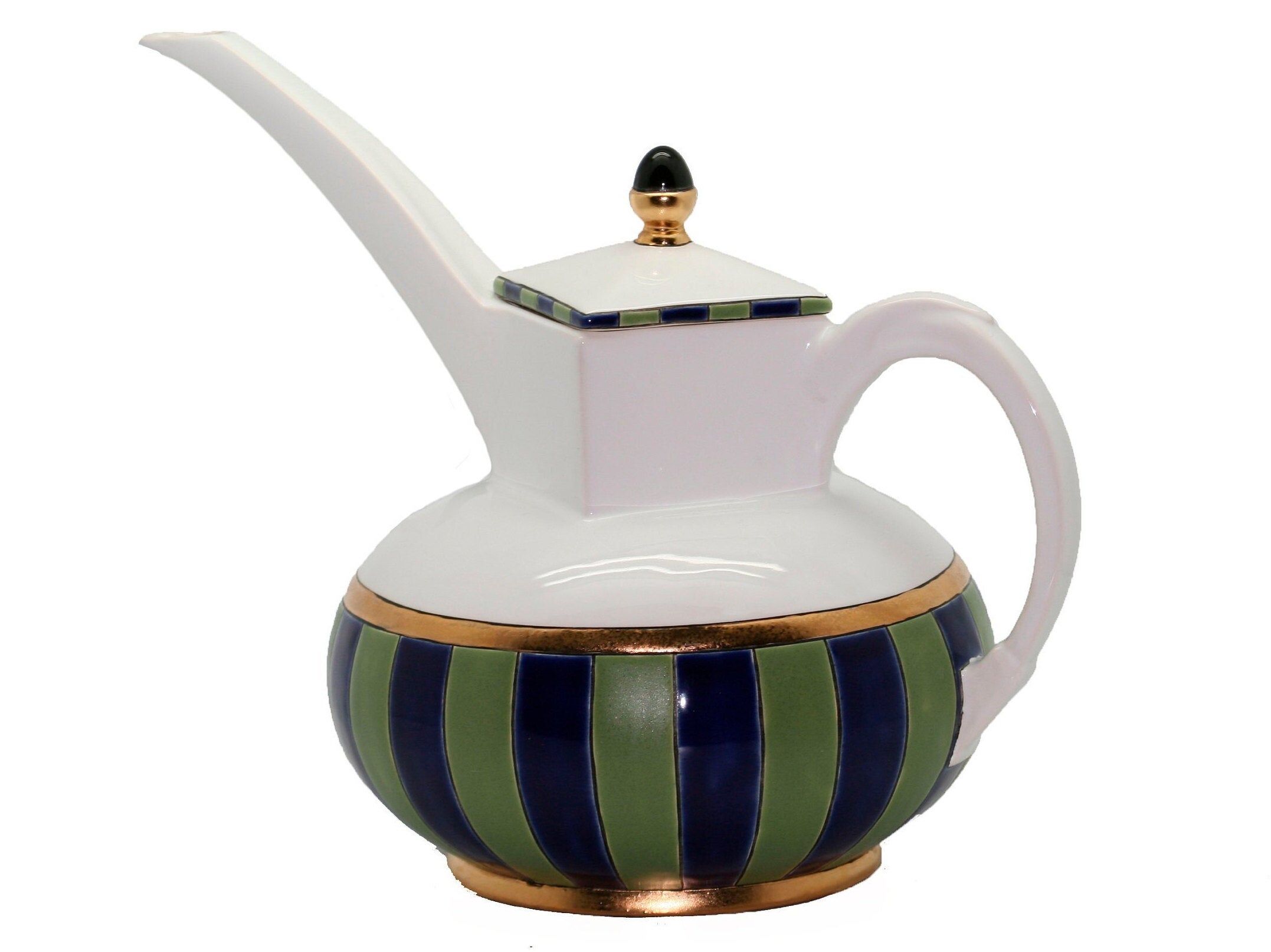 Porcelain jug with enamel decoration Hilton Mc connico for Longwy