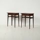 Pair of Scandinavian Mahogany Nightstands, 1950s