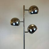 Space-Age Chrome Floor Lamp, Italy, 1970s
