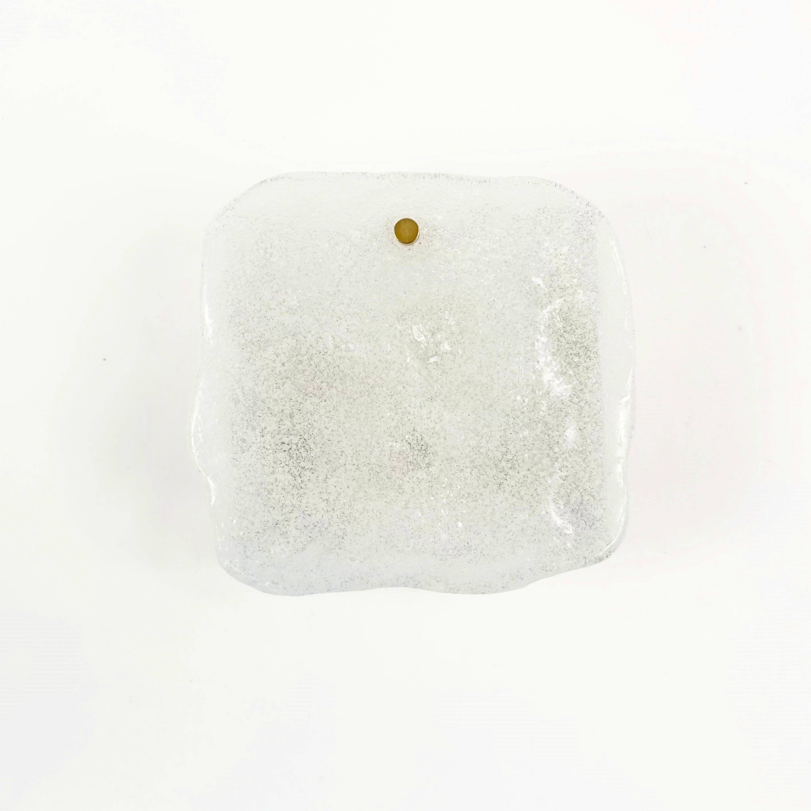 Mid-Century Frosted Glass Wall Light/Sconce from Kalmar, Austria, 1960s
