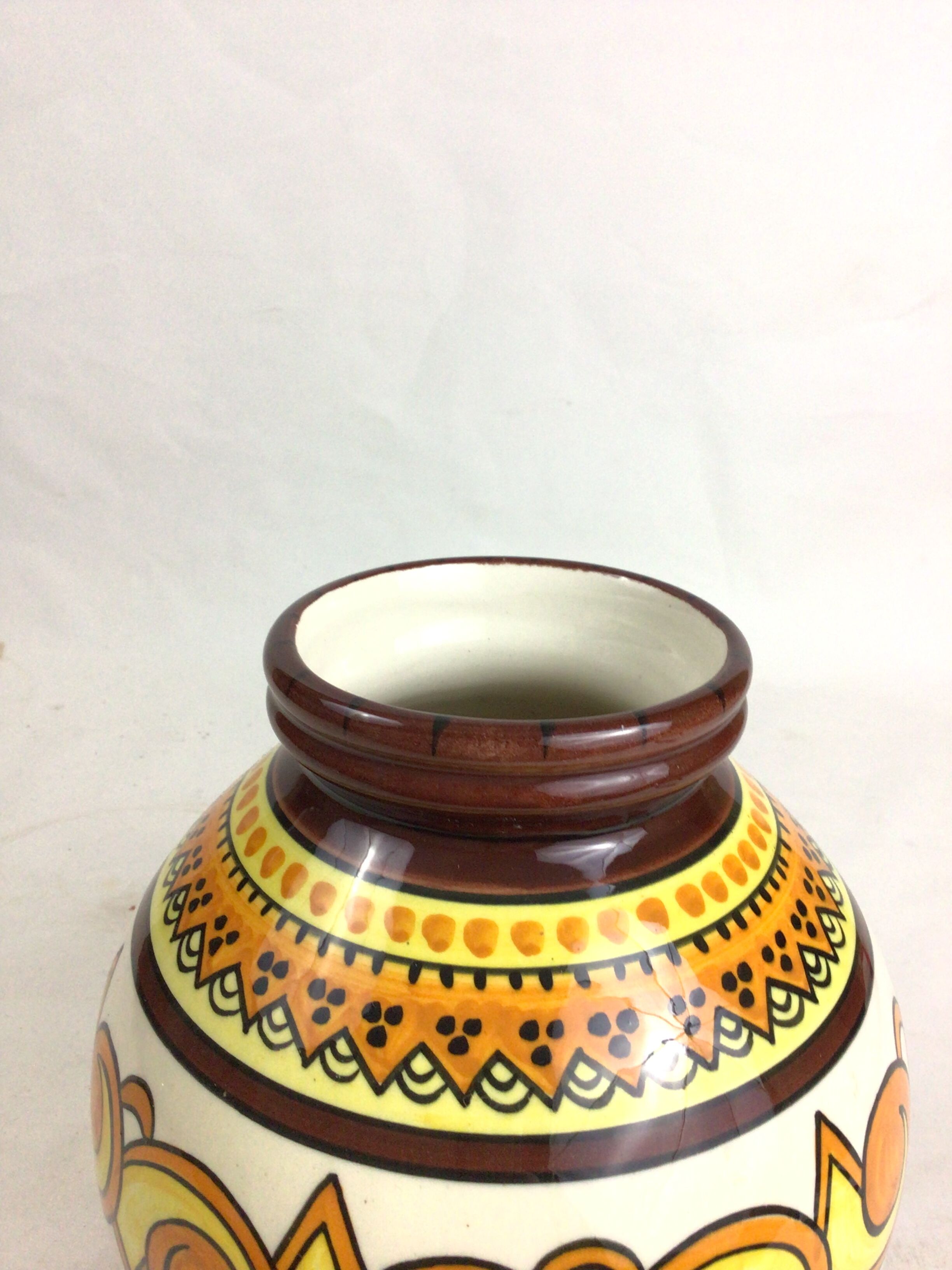 Ceramic vase from Quimper Henriot