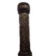Vintage wooden column with carving