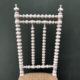 Chaise ancienne XIXème bois blanc