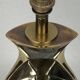 Hollywood Regency art nouveau revival brass table lamp, Dutch 1970s